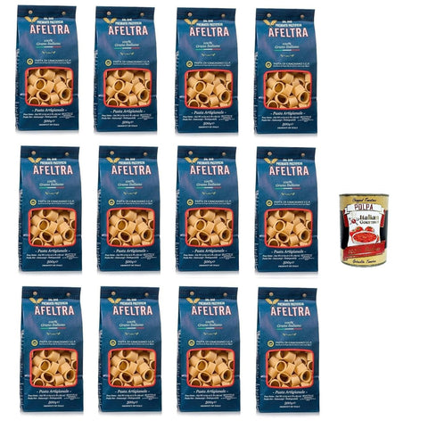 Afeltra Calamari 100% Grano Italiano Gragnano IGP - Nudeln aus Hartweizengrieß von höchster Qualität 12x500 g 500 g italienisch Original Pastasauce + kostenlos