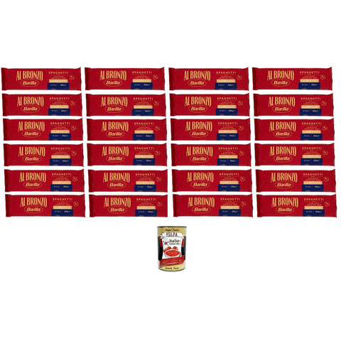 Al Bronzo Pasta Spaghetti Bronze Gezogene Pasta Rohe Verarbeitungsmethode 24x 500 gr Nudeln & Pasta italienisch Original