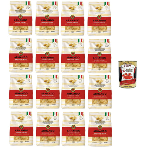 ARMANDO Gnocchi di patate con patate fresche Kartoffelgnocchi mit frischen Kartoffeln 16x500g Original italienisch Pasta