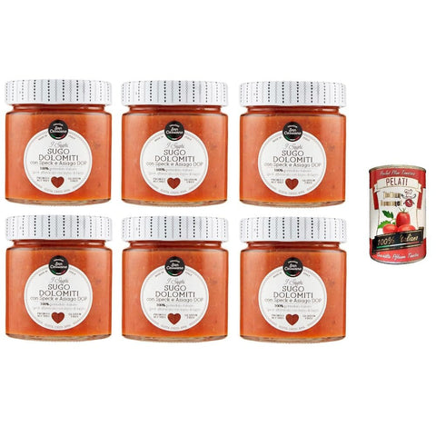 Cascina SAN CASSIANO Dolomiti sauce mit Speck und Asiago DOP 190 g Pastasaucen italienisch Original
