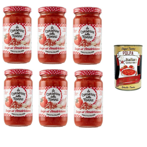Le Conserve della Nonna Sugo all'Amatriciana Sauce 6x190g Original italienisch