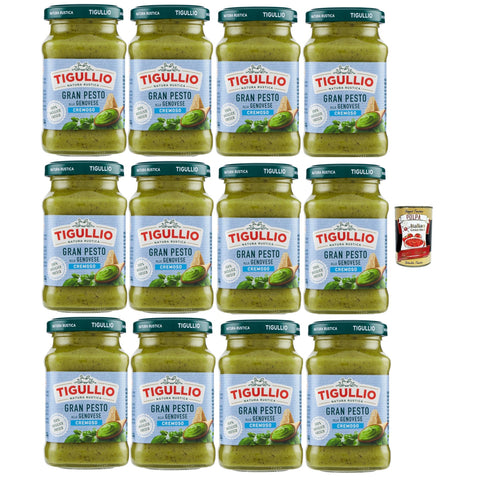 Star Tigullio GranPesto Cremoso Pesto alla Genovese mit Basilikum 12x 190 g, cremig Sauce, Glutenfrei italienisch Original