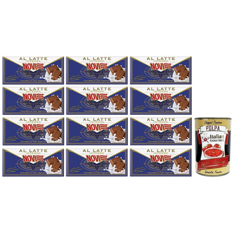 Novi Cioccolato al Latte Intenso Tafel Intensive Milchschokolade Hochwertige Milchschokolade 12x 100g italienisch Original