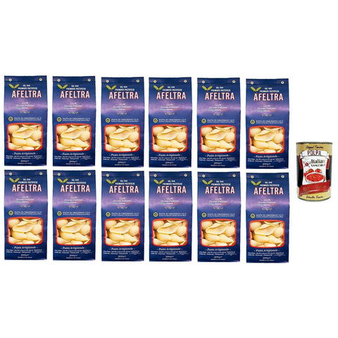 Afeltra Pasta di Gragnano I.G.P Conchiglione I.G.P. Grießnudeln 12x500 g italienisch Original + kostenlos polpa 400 g