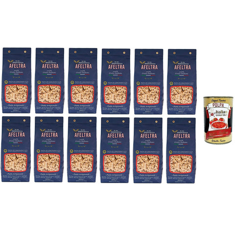 Afeltra Pasta di Gragnano I.G.P Fusillone I.G.P. Grießnudeln 12x500 g italienisch Original + kostenlos polpa 400 g