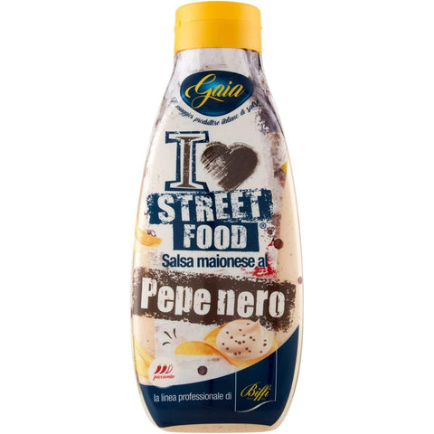 Gaia Salsa al pepe nero Sauce mit schwarzem Pfeffer - Street Food 800 ml italienisch Original