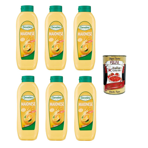 Maionese Classica Klassische Mayonnaise SQUEEZE 6x875 ml italienisch Original + kostenlos polpa 400 g