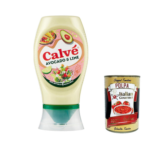 Calvè Avocado e Lime köstlicher und ausgewogener Geschmack ideale Sauce für Pokè Tacos Nachos und Gemüseburger 250 ml 6x italienisch Original Pastasauce +