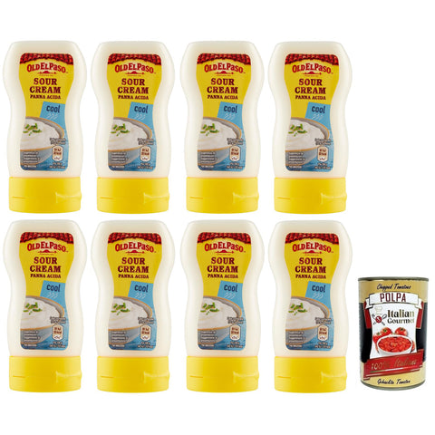 Old El Paso Panna Acida,Sauerrahm Sour Cream Sauce Würzsauce,für Aperitifs mit Mexikanischem Geschmack 230 g Squeeze italienisch Original