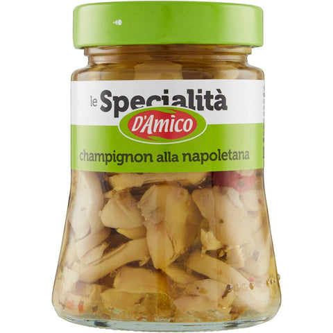 D'Amico Funghi Champignon alla Napoletana Pilze Champignons Neapolitanisch 280 g italienisch Original Sauce