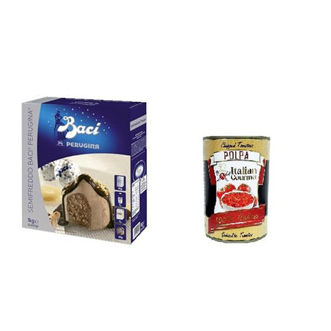 Baci Perugina Prepatato per Semifreddo Für Semifreddo vorbereitet 1 kg 6x italienisch Original Pastasauce + kostenlos polpa 400 g