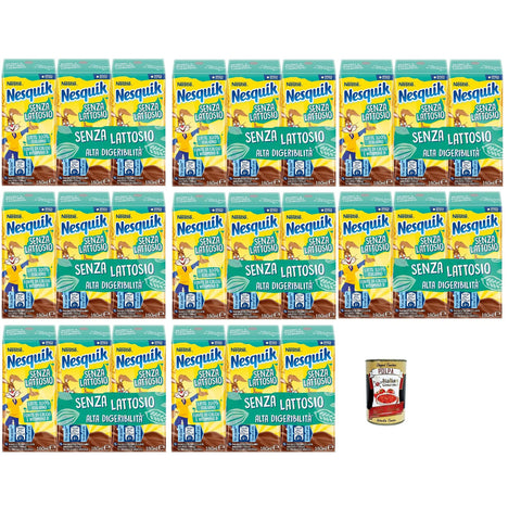 NESQUIK Pronto da bere senza lattosio Bereit zu trinken laktosefrei milchbasierte Getränk und löslicher Kakao 8x540 g italienisch Original Pastasauce + kostenlos