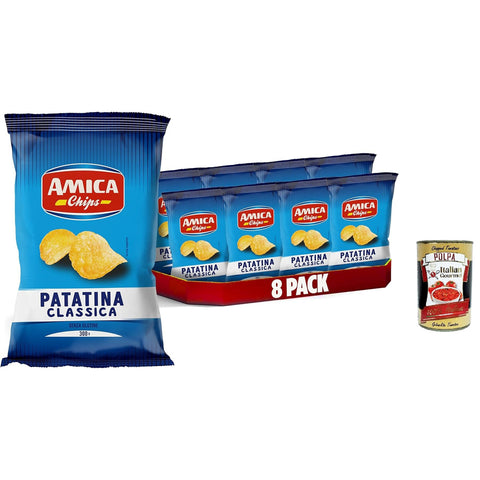 Amica Chips La Patatina Classica Originale, Der originale klassische Chip 8x300g Original italienisch Snack