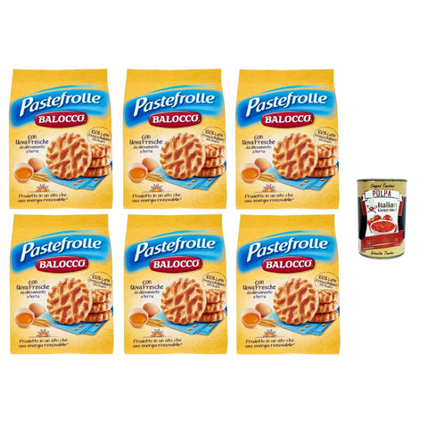 Balocco Pastefrolle Biscotti con latte italiano e uova fresche Kekse mit italienischer Milch und frischen Eiern biscuits cookies 100% Italienische Kekse 6x 350 g italienisch Original
