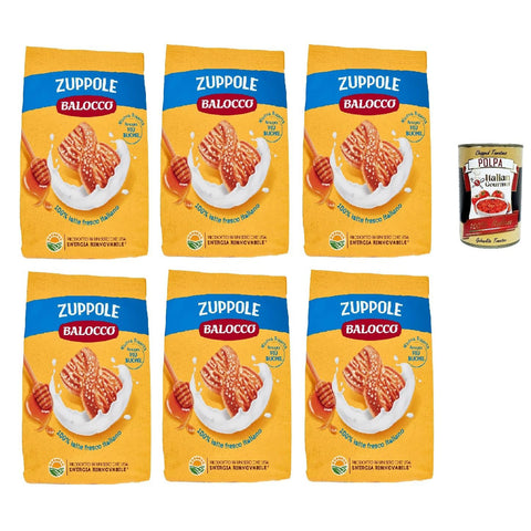 Balocco Zuppole Kekse zum Frühstück, Kekse mit 100% italienischer Milch 6x 350 g biscuits cookies kuchen italienisch Original