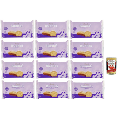 Bauli Buondì Classico, Snacks gebackener Kuchen mit Zuckerguss 30% von Fetten 12x 198 g leichtes Frühstück italienisch Original