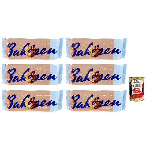 Choco Rings Milk Chocolate, Coffee time, Kekse Mit Milchschokolade bedeckte, 6x 155 g Snack Kuchen & Backwaren italienisch Original