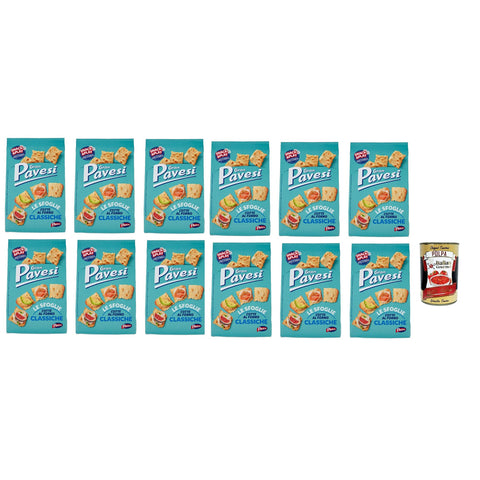 Pavesi Gran Sfoglie Classiche Cracker im Ofen gebacken knusprig Salzgebäck snack 12x 180 gr italienisch Original