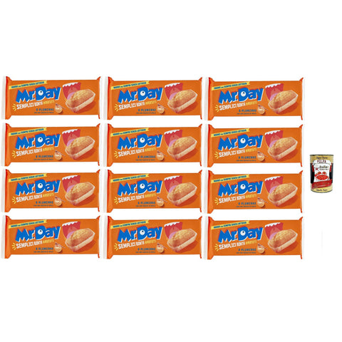 Mr.day Plumcake Classico mit fettarmem Joghurt und Honig, laktosefreier und palmölfreier Snack, ideal zum Frühstück, Snack oder Kuchen, 12x 190 gr italienisch Original