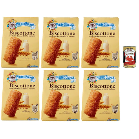 Mulino Bianco Biscottone Biscotti con Latte Fresco 100% italiano, Kekse mit frischer Milch 100% Italienisch, biscuits cookies 6x 700 g Original