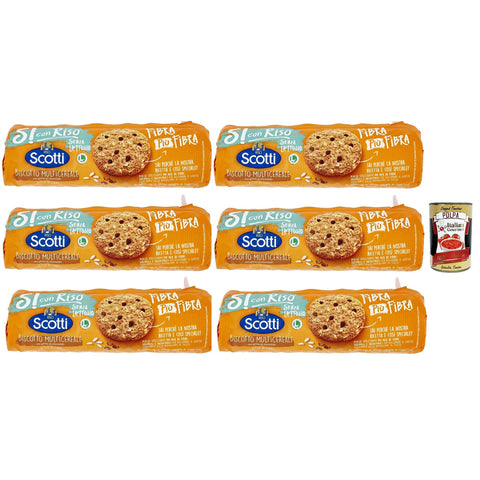 Si con Riso - Biscotto Multicereale con gocce cioccolato - Kekse Multi Cereal mit Schokoladenchips, Laktose -freie und palmenfreie Kekse, Lactose -free biscuits