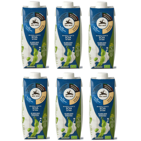 Alce Nero Bevanda Biologica Vegetale a Base di Soia Bio Gemüse Getränk auf Sojabasis 500 ml Erfrischendes Alkoholfreies Getränk italienisch Original