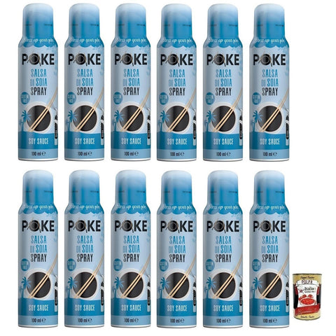 Fratelli Mantova Salsa di Soia Spray Sojasauce für Poke Glutenfrei 100 ml 12x italienisch Original + kostenlos Polpa di Pomodoro 400 g Dose