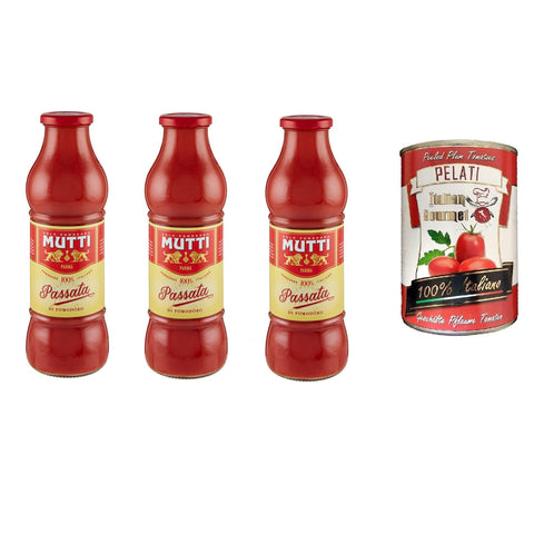 Mutti Passata Tomatenpüree, 3er Pack 1 Stk Original italienisch Tomatenmark