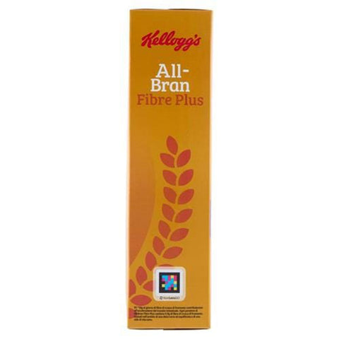 Kelloggs Kaltes Müsli Kelloggs All Bran Fibre Plus gemischtes Cereals, Volle Weizenfaser 500 g Getreide Müsli reich an Ballaststoffen italienisch Original 3159470001424