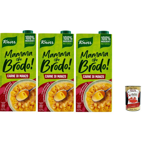 Knor Mamma Brühe & Fond Knor Mamma che brodo! Carne Manzo Rindfleisch 1 lt Brühe & Fond italienisch Original 8720182716361