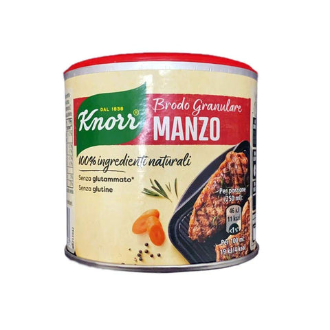Knorr Brodo Granulare Manzo Rindfleisch granulierte Brühe 100% natürliche Zutaten Gluten frei 100% Italienische 3x135g Original italienisch Feinkost