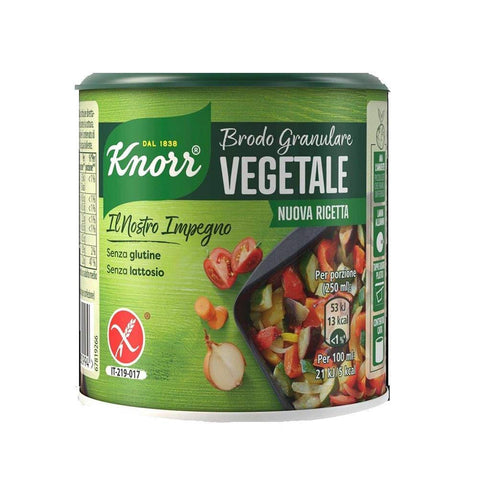 Knorr Brodo Granulare Vegetale pflanzliche granulierte Brühe 150 g Geschmack für Ihre Gerichte Gluten frei laktosefrei 100% Italienische Brühe italienisch Original
