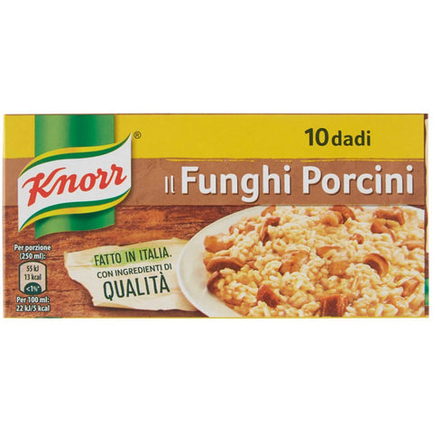 Knorr dado funghi porcini brodo Steinpilze Suppenwürfel Brühe 10 pz 3x Original italienisch