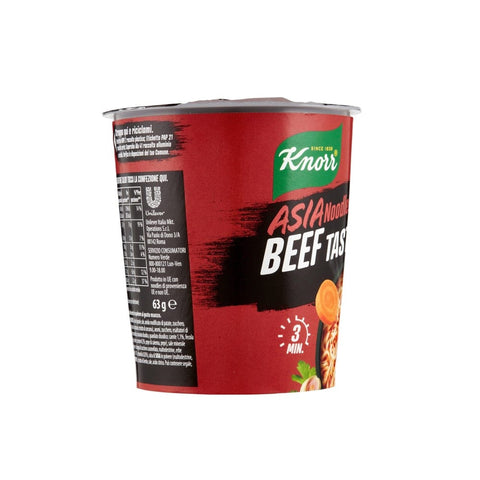 Knorr Nudeln & Pasta Knorr Asia Noodles MANZO Beef Taste 8x 63 g italienisch Original