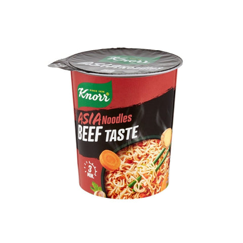 Knorr Nudeln & Pasta Knorr Asia Noodles MANZO Beef Taste 8x 63 g italienisch Original