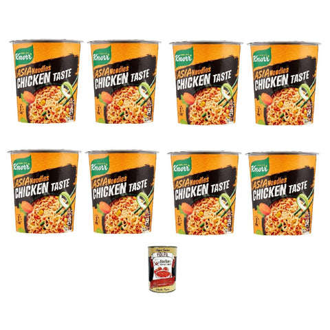 Knorr Nudeln & Pasta Knorr Asia Noodles POLLO Chicken Taste 8x 63 g italienisch Original