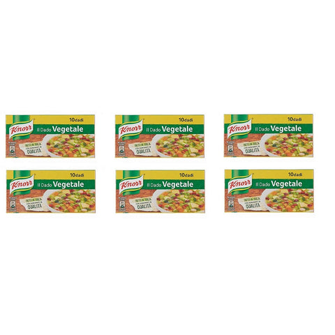 Knorr veggie dado brodo Vegetarisch Suppenwürfel Brühe reich an Geschmack 10pz 6x Original italienisch Zutat