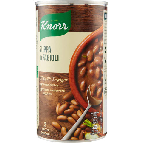 Knorr Zuppa di Fagioli Bohnensuppe Langsam gekocht 1x500ml Original italienisch Feinkost