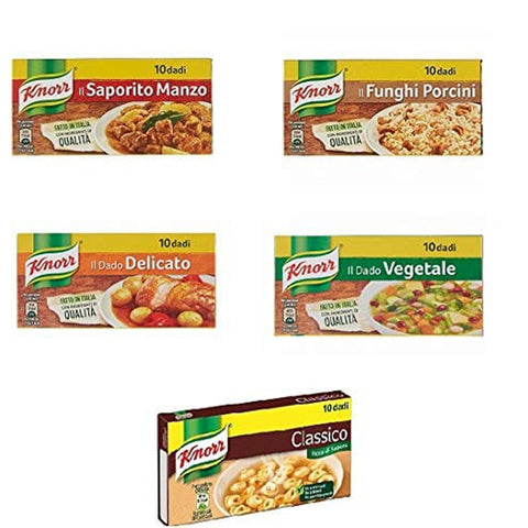 Knorr Testpaket dado brodo Suppenwürfel Brüh an Geschmack Nuss 5x Original italienisch Tütensuppen