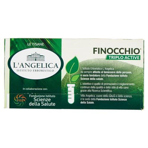 L'angelica Kräutertee 5x L' Angelica Le Tisane Finocchio Triplo Active Fencheltee zur Linderung von Blähungen und zur Förderung der Verdauung 18 Filtri 36 g