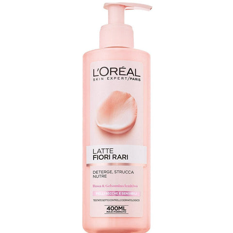 L'Oréal Paris L'OREAL selten Milch trockenen / empfindlicher Hautreiniger Blumen 400 ml. Original italienisch