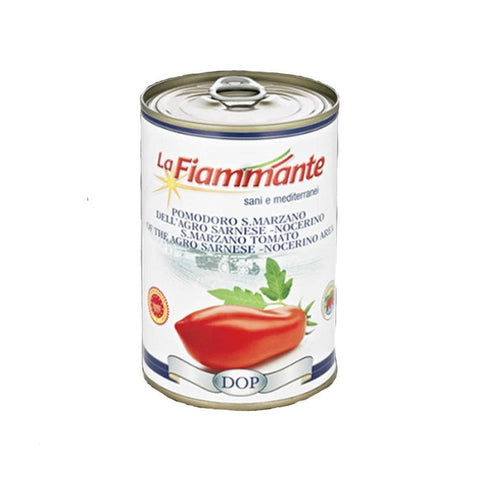 LA FIAMMANTE Gemüse LA FIAMMANTE Pelati GESCHÄLTE TOMATEN SAN MARZANO 24x400g Original italienisch Feinkost 8001737101055