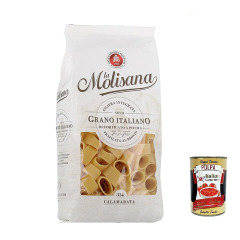 La Molisana Calaramata N. 314 Pasta Lenta Lavorazione Teigwaren aus Hartweizengrieß Bronze Zeichnung 12x500g Original italienisch