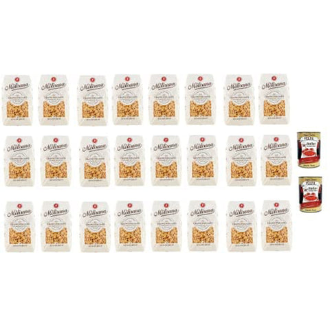 24x La Molisana Ditaloni Rigati N. 42 Pasta Lenta Lavorazione Teigwaren aus Hartweizengrieß Bronze-Zeichnung 500 g + 2x Italian Gourmet Polpa italienisch