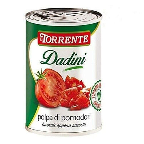 La Torrente Polpa di Pomodori Dadini Tomatenmark Tomaten sauce aus Italien dose 48x 400g italienisch Original