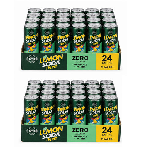 LEMONSODA Twist ZERO Gazzosa 48x33cl Original italienisch Getränk