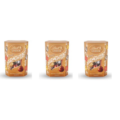 Lindor Lindt Lindor Box Assortito Pralinen mit milch / weiße / dunkle Schokolade 3x 200g italienisch Original