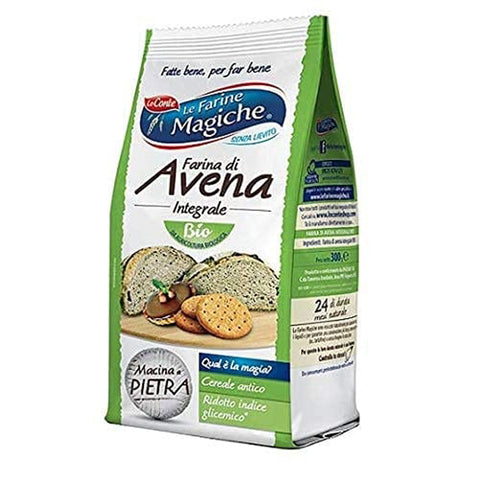 Lo Conte Le farine magiche Farina di Avena Hafer Mehl 300 g BIO Abgepackte Gebäckstücke italienisch Original