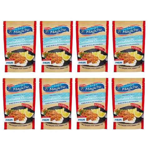 Lo conte Brot 8x Lo conte Le Farine Magiche Pangrattato grosso Grobe Semmelbrösel für knuspriges Gratin 200 g 8009355002396