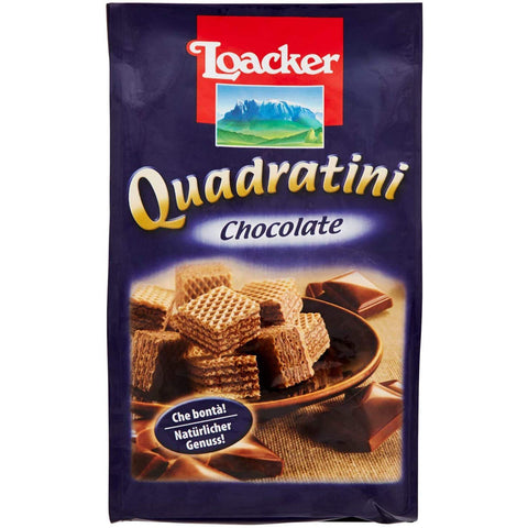 Loacker Quadratini chocolate schoko schokolade Würfel Waffeln kekse 125 g 6x italienisch Original